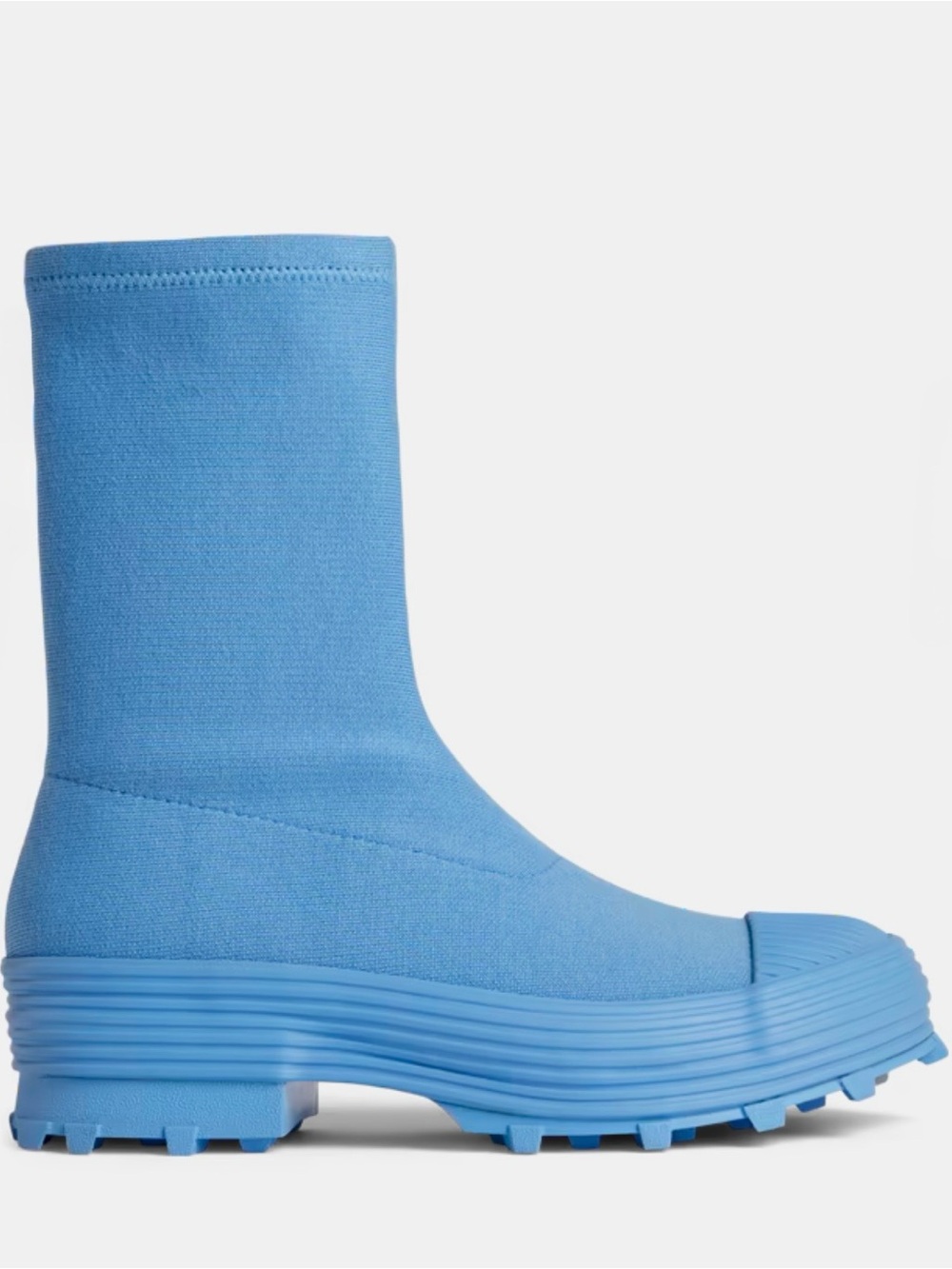 CamperLab Traktori Blue Knit Sock Ankle Boots Lug Sole EU 42 / US 9 NEW
